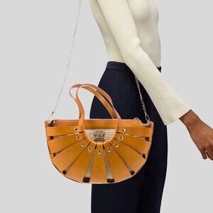 Pratesi Woven Leather Shoulder Bag